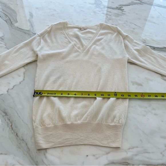 J.CREW IVORY CREAM TISSUE CASHMERE SWEATER SIZE M - Picture 11 of 17